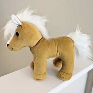 Battat 10inch Horse Pony Plush Tan White Stuffed Toy